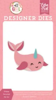 Echo Park Paper ALL GIRL Happy Narwhal Die Set (ALG206042)