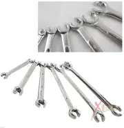 New 6Pc Flare Nut Brake Pipe Spanners Wrench Set Metric MM