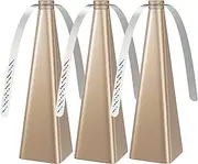 Glovv Fly Fans for Tables, Food Fans to Keep Flies Away Indoor Outdoor, Bug Deterrent Spinners Portable Battery Powered Flies Table Top Fan for Dinner Home, Camping, Picnic (Golden 3 Pack)
