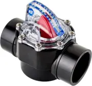 FV-C Control FlowVis 2 x 2.5in. Complete Pool Flow Meter and Check Valve
