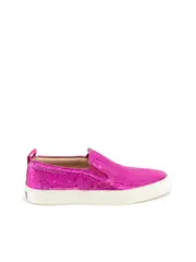 Metallic Pink Textured Flats