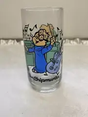 Vintage 1985 Alvin and the Chipmunks Simon Drink Glass 1980s Pristine
