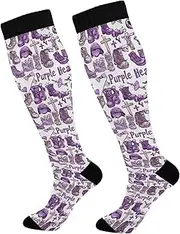 [Caihoyu] Mens Compression Socks Compression Sock 15-20 mmHg for Nurses, Pregnancy, Flying, Running,Travel