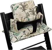 Ukje Cushion Compatible with Stokke Tripp Trapp - Soft Seat Cushion for Infants, Babies & Toddlers, High Chair Accessories, Cotton Fabric Insert, Handmade in Europe (Forest)