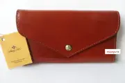 Patricia Nash NWT CORI Envelope Wallet Italian Leather Vegetable Tan MSRP $109