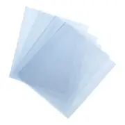 100Pcs 12x8 Inch Shrink Wrap Bags, Blue Clear PVC Heat Shrink Wrap