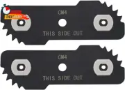 2-Pack EB-007 Edge Hog Heavy-Duty Edger Replacement Blades Compatible with Black