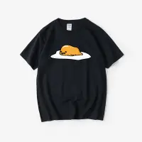 在飛比找蝦皮購物優惠-懶蛋蛋蛋黃哥gudetama 動漫周邊T恤短袖潮衣服女男圓領