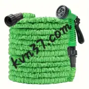 Strong Expandable Flexible Garden Water Hose w Spray Nozzle- 100FT