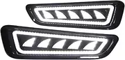 Fog Light Cover Lamp Frame 1Pair Car Fog Lights LED Daytime Running Light Turn Signal Lamp For F1&50 2017 2018 2019 2020