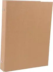 jojofuny Vintage Paper Binder Cover Refillable Notebook Shell Soft Material Protects Documents for Organizing Notes and Papers Binding Belt Closure