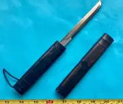 1 Philippine handmade knife in Kamagong scabbard bamboo shape 4 inch blade