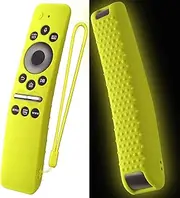 Silicone Case for Samsung Smart TV Remote Cover BN59-01312A/BN59-01312B Silicone Protective Cover Compitable with Samsung Remote BN59 Series with Lanyard (Glow Green)