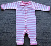 Bonds Stretchies Baby Romper Coverall Wondersuit sizes 000 00 Colour Pink White