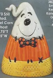 Ceramic Bisque~~ Ready to Paint ~Kernel Corn with Smiley/Grumpy Faces 7.75" tall