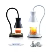 Candle Warmer Lamp Electric Candle Lamp Timer Dimmer Candle Melter with 2 Bulbs
