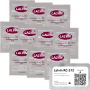 Lalvin RC-212 Wine Yeast (10 Pack) - Make Wine Cider Mead Kombucha at Home - 5 G
