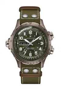 在飛比找ZALORA購物網優惠-HAMILTON KHAKI AVIATION 自動男士腕錶