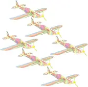 Gogogmee 20 pcs Throwing Foam Plane Glider Airplane for Outdoor Fun Easy to Assemble and Disassemble Present for Birthdays and Festivals