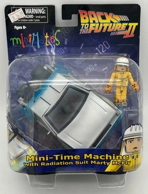 MiniMates - Back to the Future II MIni Time Machine w/ Radiation Suit Marty MIP