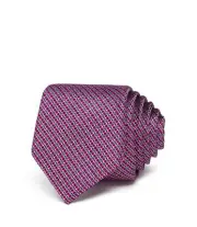 Ted Baker Mens Basket Weave Flower Skinny Necktie Mens Size One Size Color Pink
