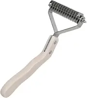 Dog Shedding Brush | Deshedding Rake for Pets | Deshedding Undercoat Comb Crank Pet Grooming Brush for Long and Short Haired Dogs Or Cats