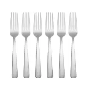 Aptitude Everyday Flatware Salad Forks, Set of 6, 18/0 Stainless Steel, Silve...