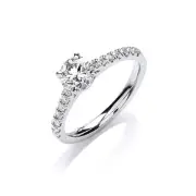 0.90ctw Certificated Engagement Ring White Gold