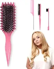 XMANX 4 Pieces Curl Defining Brush, Curl with Prongs Define Styling Brush, New Bounce Curl Defining Brush, Curl Defining Styling Brush, Shaping and Defining Curls for Women and Men