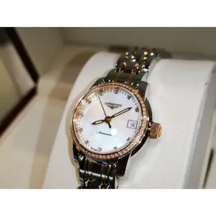 (已售出)Longines 浪琴 聖米爾 18K 半金 原鑲鑽 機械女錶 閒置新品