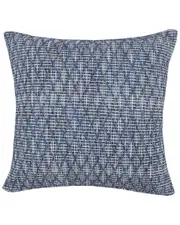 LR Home Ingrid Modern Traditional Blue Diamond Geo Throw Pillow 20 x 20