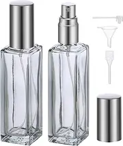 Segbeauty Perfume Atomiser 20ml, 2 Pcs Portable Perfume Sprayer Glass, Perfume Containers for Party and Date, Travel Perfume Refillable Bottle for Men and Women (Grey)