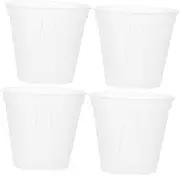 PAMINGONO 4pcs Root Control Pots Houseplant Plant Pots Indoor Seedlings Indoor Plants Nursery Seedling Ai Outdoor Clear Large Drainage Planter Propagating Decorative Flowerpot White Pp