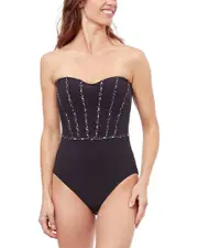 Profile by Gottex Bash Bandeau One-Piece
