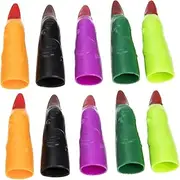 Abaodam Scary Halloween Witch Fingers 40pcs Plastic Fake Fingers Bright Colors for Pranks and Cosplay