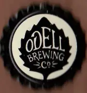 USA Plastic Lined Beer Crown Bottle Cap: Odell Brewing (black)