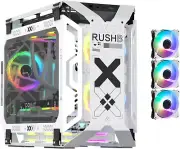 New - MegaPC X-Era Open-Frame Mid-Tower Micro-ATX/Mini-ITX Gaming Case