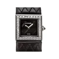 在飛比找蝦皮購物優惠-Chanel 香奈兒菱格紋不鏽鋼女用腕錶