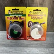 Quaker Boy Turkey Calls 2 Pack Beginner’s Double & Hecklin Hen Call NEW