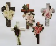 3D Easy Die Cut Card Toppers SYMPATHY Condolence Cross Glitter 5 Designs Type 2