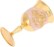 Retro Style Zinc Alloy Goblets Metal Wine Cups for Party and Banquet Decorative Collecti
