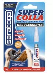 Super Glue Gel SuperColla Instant Adhesive Strong Clear Rubber Leather 5g
