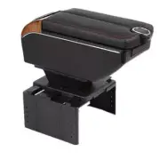 Car 7USB Dual Opening DoubleLayer Armrest Box Central Console Cup Holder Storage (for: Audi)