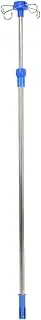 Stainless Steel IV Pole Adjustable Height 35'' to 63'' IV Stand 4 Hooks Bed Socket Telescoping IV Pole for Nursing Bed IV Therapy Care