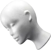 Healeved Male Foam Head Model Mannequin Head Hair Wig Display Stand Hat Support