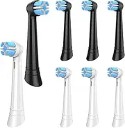 MERUYOO Replacement Toothbrush Heads Compatible with Oral B iO, 8Pack Electric Toothbrush Heads Compatible with Oral B iO 3/4/5/6/7/8/9/10 Series, Brush Heads for Deeper Plaque Removal