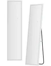 [Embellir] Full-length Floor Wall Mirrors LED Light in Silver