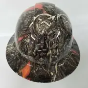NEW FULL BRIM Hard Hat custom hydro dipped in ETERNAL CHAOS DEVILS PLAYGROUND