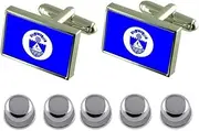 [Select Gifts] Shirt Dress Studs Bat Yam City Israel Flag Cufflinks