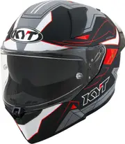 KYT R2R Led Helmet, black-grey, Size M for Men Black Grey